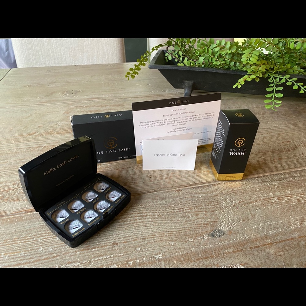 ONE TWO LASH magnetic eyelash set & wash